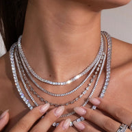 Brette Adjustable CZ Tennis Necklace