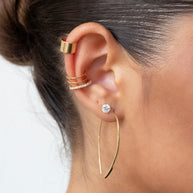 Delicate Threader Hoop Earrings