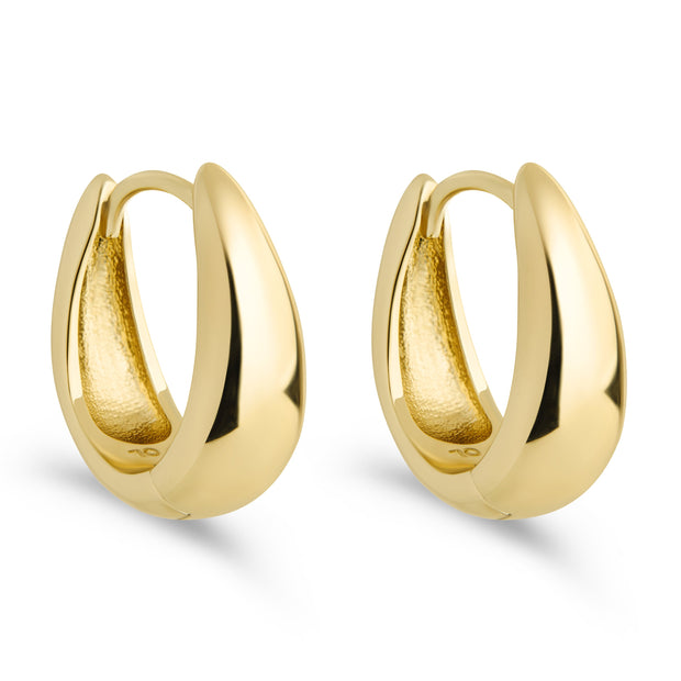 Lavina Polished Micro Hoop Earrings