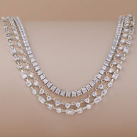 Brette Adjustable CZ Tennis Necklace