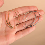 Delicate Threader Hoop Earrings