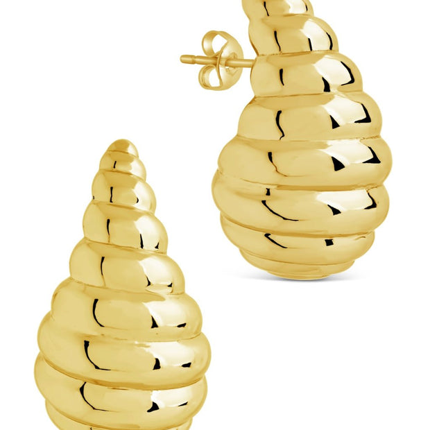 Corinne Twisted Polished Earrings