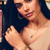 Tully CZ Molten Metal Cuff Bracelet