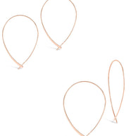 Delicate Threader Hoop Earrings Set of 2
