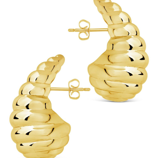 Corinne Twisted Polished Earrings