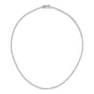 Bezel CZ Tennis Necklace