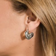 Demi Chunky Molten Metal Hoop Earrings