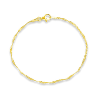 Sterling Silver Janina Delicate Twisted Chain Bracelet