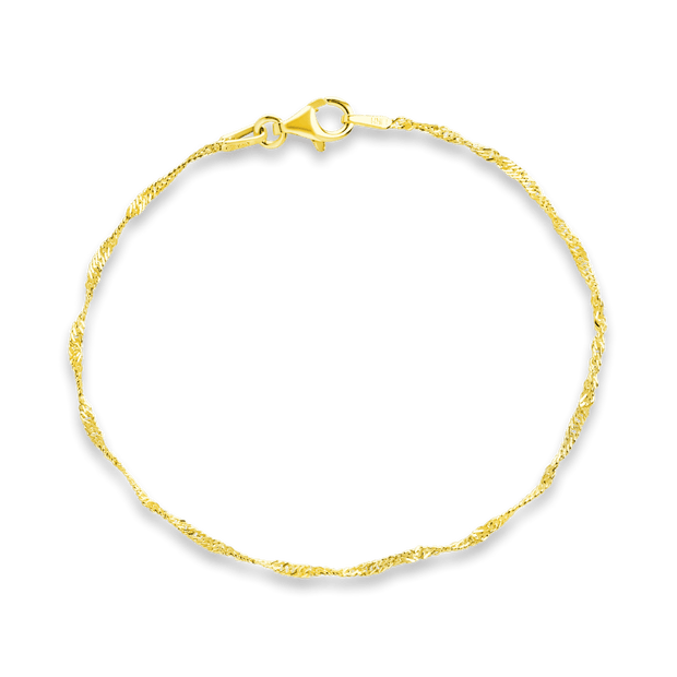 Sterling Silver Janina Delicate Twisted Chain Bracelet