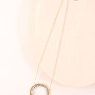 Labradorite Halo Necklace Layering Set