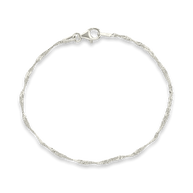 Sterling Silver Janina Delicate Twisted Chain Bracelet