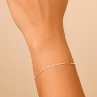Sterling Silver Janina Delicate Twisted Chain Bracelet