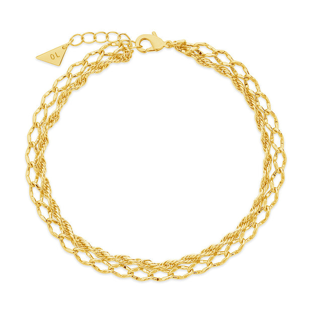 Tessa Layered Chain Anklet
