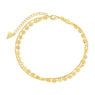 Eliana Layered Disc Chain Anklet