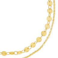 Eliana Layered Disc Chain Anklet