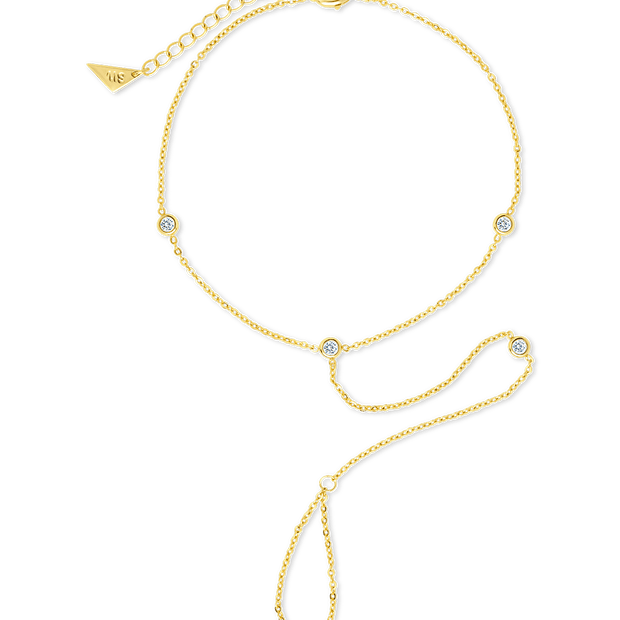 Sylvia CZ Chain Toe Anklet