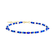 Sibyl Evil Eye Charm & Pearl Anklet