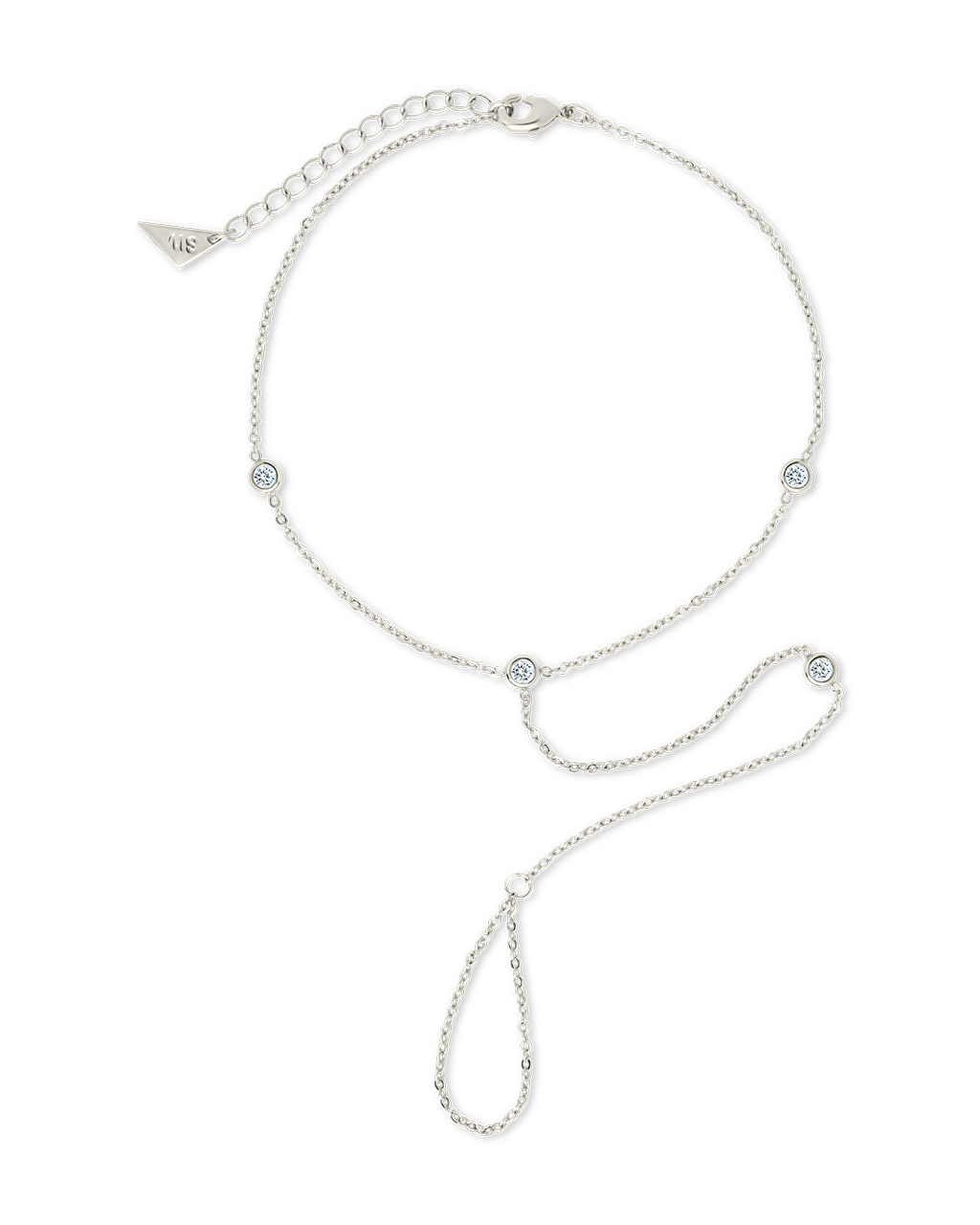 Sylvia CZ Chain Toe Anklet