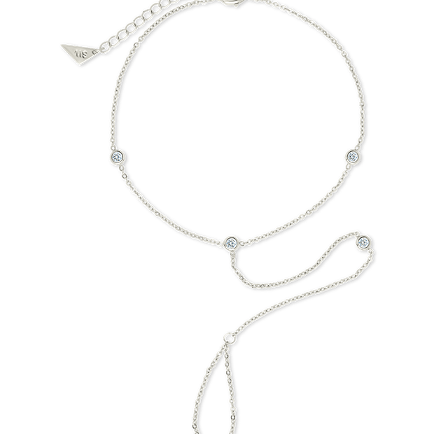 Sylvia CZ Chain Toe Anklet