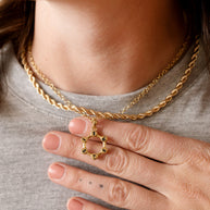 Sister Hidden Message Acrostic Necklace