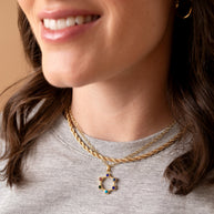 Sister Hidden Message Acrostic Necklace