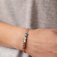 Grandma Hidden Message Acrostic Bolo Bracelet