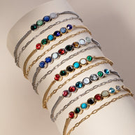 Sister Hidden Message Acrostic Bolo Bracelet