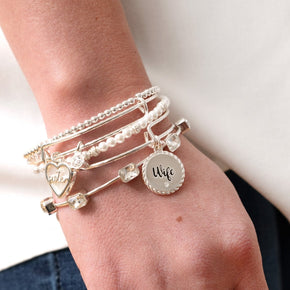 Sister Mother of Pearl Bangle
