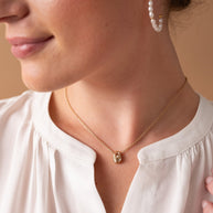 Pearl and Crystal Pendant Necklace