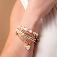 Daughter Mother of Pearl Bangle