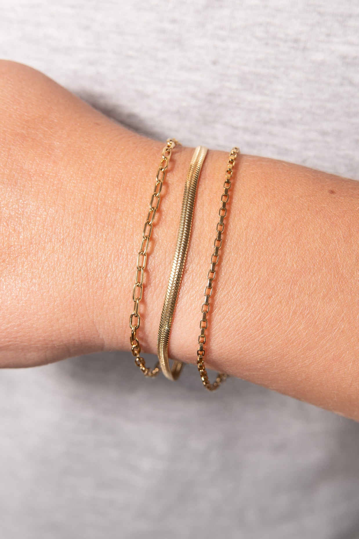 Everyday Herringbone Chain Bracelet