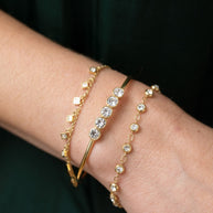 Princess Cut Crystal Bracelet