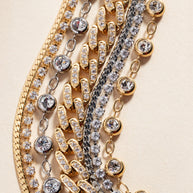 Double Strand Crystal Tennis Chain Bracelet