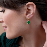 Malachite Drop Earrings