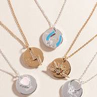 “Make Your Own Luck” Duo Charm Pendant Necklace