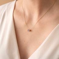 June Birthstone Precious Pendant Necklace