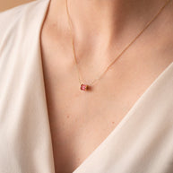 October Birthstone Precious Pendant Necklace