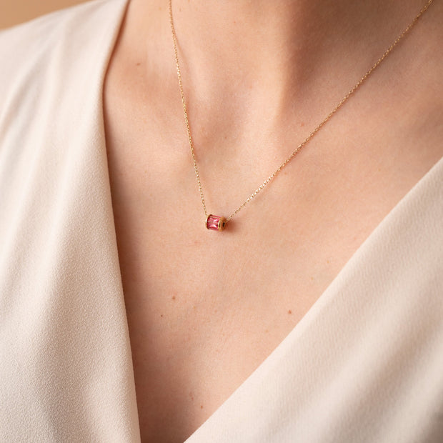 October Birthstone Precious Pendant Necklace