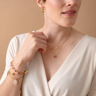 Initial L Precious Elongated Necklace