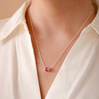 October Birthstone Precious Pendant Necklace