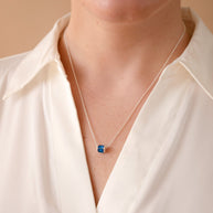 September Birthstone Precious Pendant Necklace