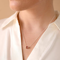 January Birthstone Precious Pendant Necklace