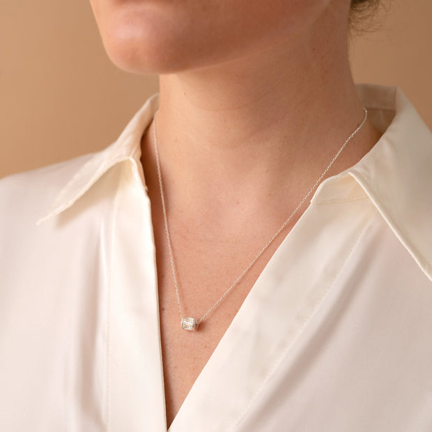 April Birthstone Precious Pendant Necklace