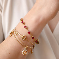 Cancer Zodiac Charm Bangle