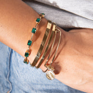 Taurus Zodiac Charm Bangle