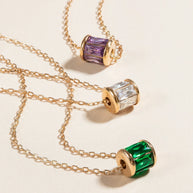 April Birthstone Precious Pendant Necklace