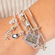 Fish Bone Cat Bangle