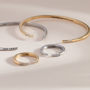 “Opportunity is Everywhere” Open Tusk Ring