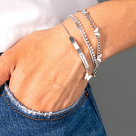 Double Strand Crystal Tennis Chain Bracelet