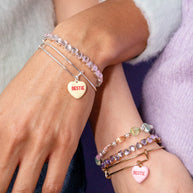 Sweethearts® 'Bestie' Charm Bangles Set of 2